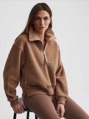 Varley Roselle Half-Zip Fleece Chanterelle L